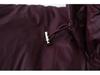 2024 Women's Wine Red Hooded Cotton Coat: European & American Style, Versatile & Fashionable Winter Wear