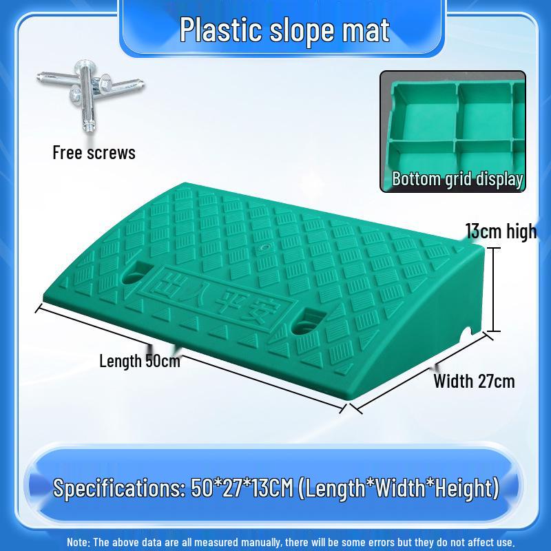 Home Car Step Threshold Mat - Plastic Curb Ramp