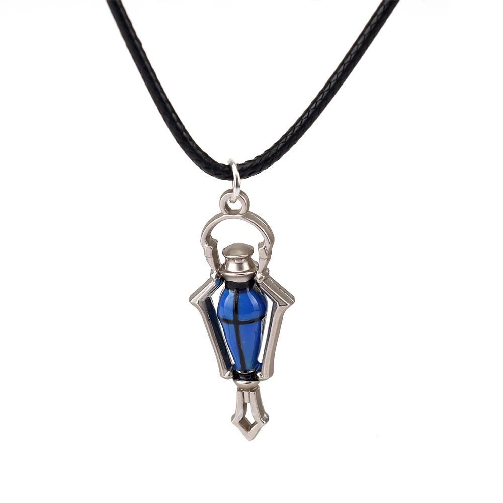 Genshin Impact Gardiens de la Lumière Flin Cosplay Pendentif Anime Kyryll Chudomirovich Flin Métal DIY Collier Sac à Dos Cadeaux Halloween