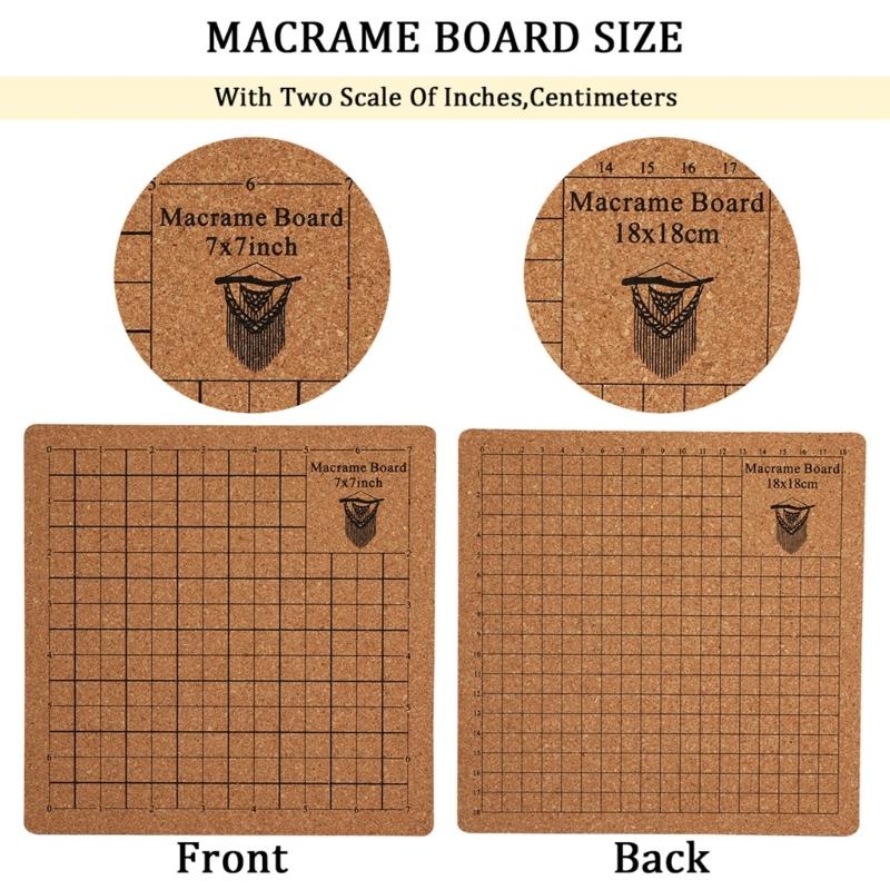 Portable Weaving Aid Board for Tassels Knotting Handcraft Silicone Materials Safe Designs