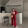 Womens Casual Streetwear Set Long Sleeve Cardigan Top Pants 2 Piece Outfit Winter