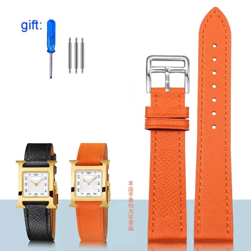 Классический ремешок для часов из натуральной кожи подходит для часов Hermes 14/16/18/20 — фото 12