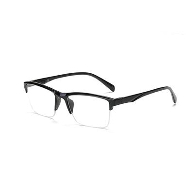 New Half Frame Reading Glasses Men Women Ultralight Presbyopic Glasses Black Square Eyewear Far Sight Glasses +75 To +400 Oculos