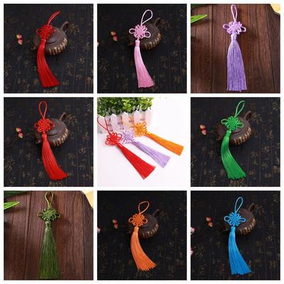 Small Size Chinese Knot Tassel Traditional DIY Handmade Chinese Knot Pendant Chinese Style Polyester Gift Box Pendant