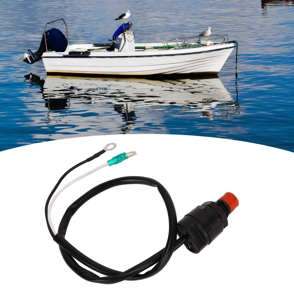 Marine Outboard Engine Stop Switch Waterproof Light ABS Engine Emergency Flameout Switch for T4 6E0?82575?00