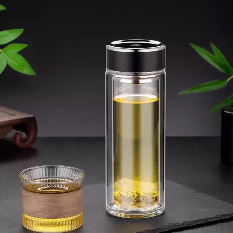 Heenoor Business Double-Layer Glass Tea Tumbler