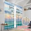 2pcs 2D Flat Printing Drapes God Refuge Strength Ocean Polyester Without Electricity Holiday Decorations for Holiday