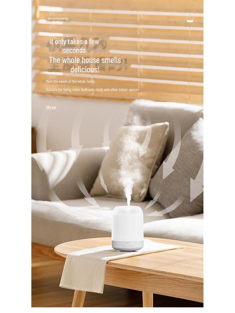 Aromatherapy Mini Humidifier with Warm Night Light - Ideal for Home or Office