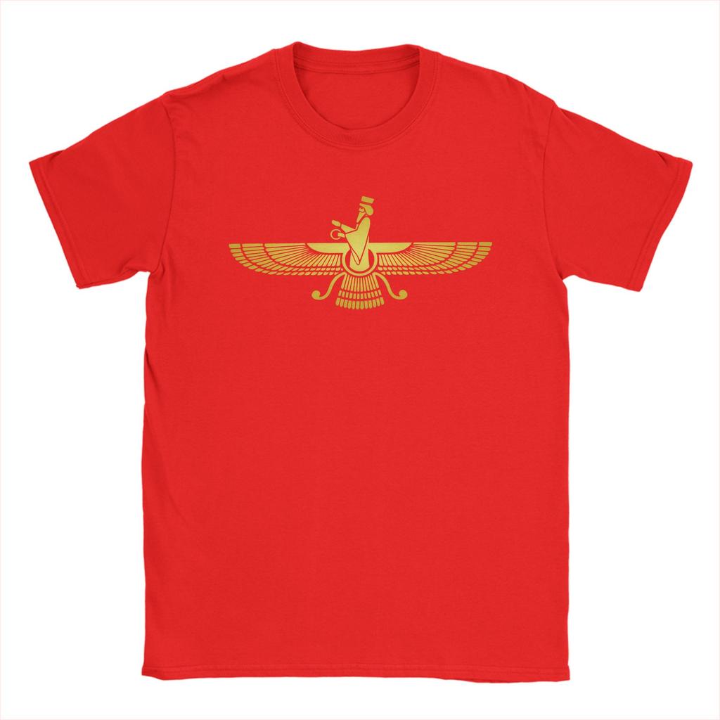 Farvahar Faravahar Iranian  Tee Shirt for Unisex Women Graphic T Shirts  Cotton Clothes