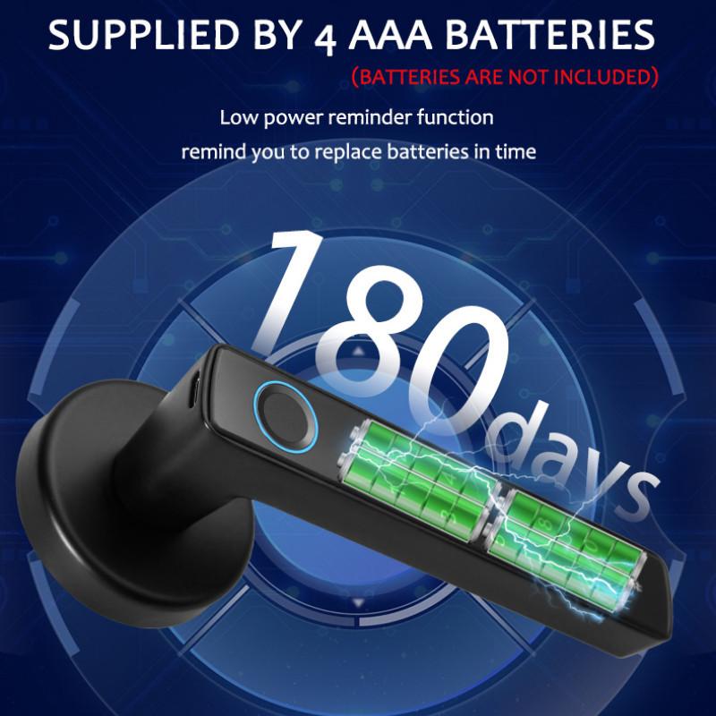 Home Security Remote Lock Bluetooth Wireless Digital Door Lock Smart Fingerprint Door Lock Keyless Entry Door Lock
