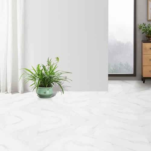Humagineer Marble Floor Tiles, Cushion Flooring Tiles, Approx. 3 Tatami Mats (10.2 Ft), Floor Repair, Easy Installation, Sticker-Type, Beginner-Friend