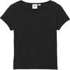 Solid Color Slim Fit Crew Neck Short Sleeve T-Shirt Women Tops Black VN000HM0BLK1