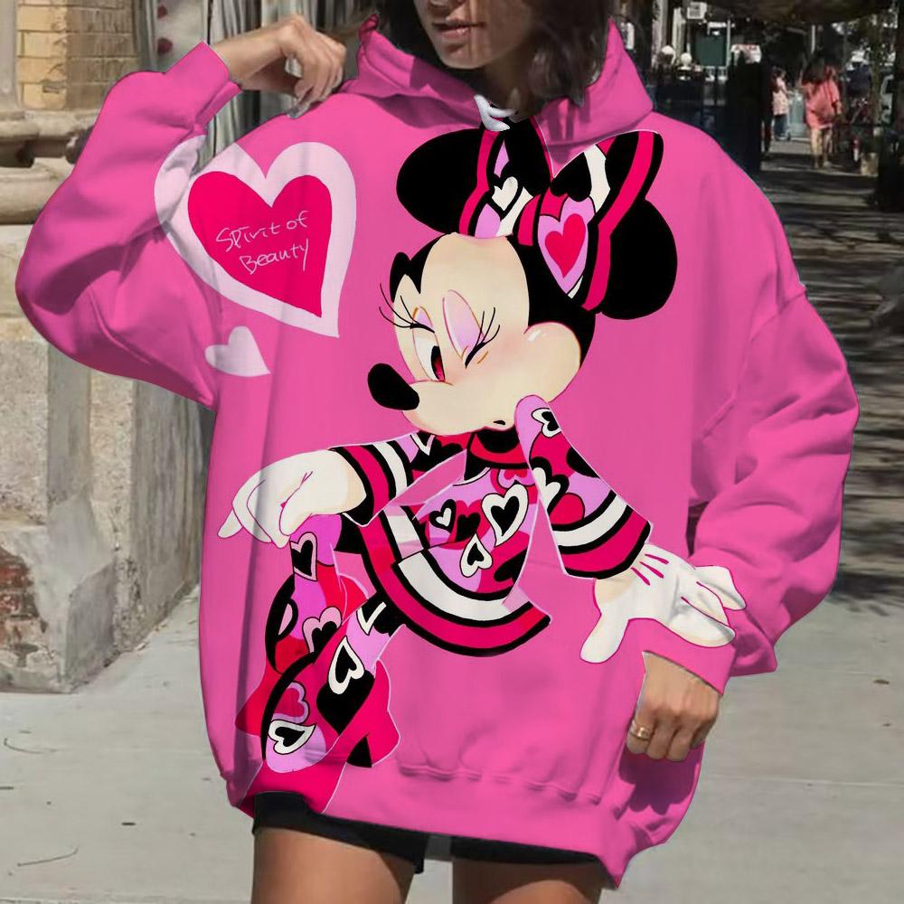 Disney Mickey Mouse Hoodie Fashion Women Kawaii Aesthetic Hoodie Couple Autumn Hoodie Sweatshirt