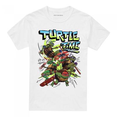 Teenage Mutant Ninja Turtles: Mutant Mayhem Unisex Volwassen Turtle Time Groeps T-shirt
