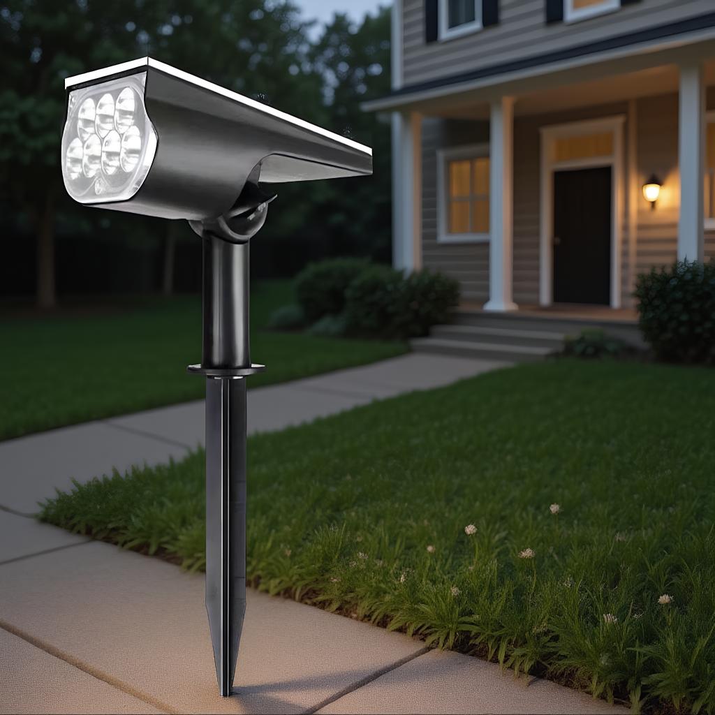

LED Solar Landscape Lights IP65 Waterproof In Ground Wall Mounted Outdoor Lighting жовтий