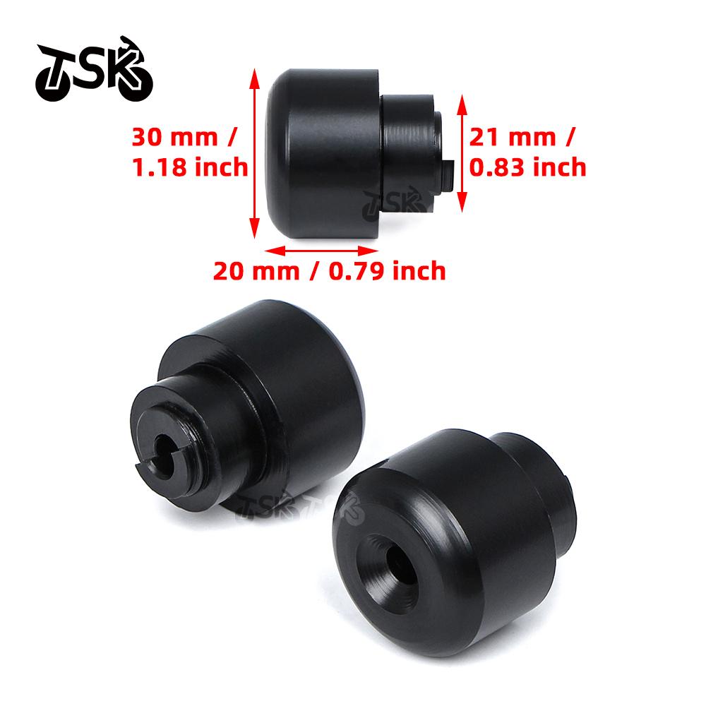 7/8" 22mm Handle Bar Ends Grips Heavy Weight Vibration Reducing Grip Plugs For Honda CB400 CBR600RR F5 Motorcycle Accessories