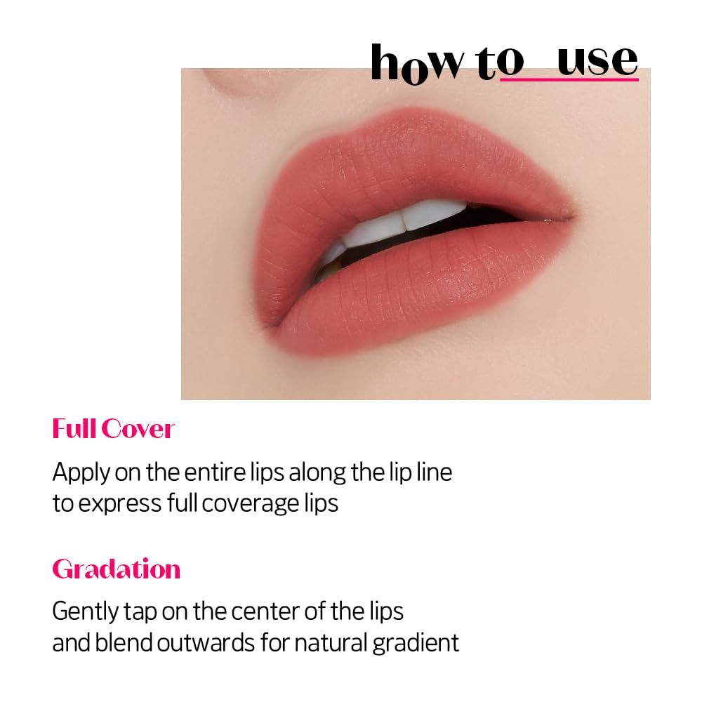 ETUDE Fixing Tint Midnight Mauve Lip [Etude Official] (Cool/Summer) Tint, 4g, 1.0 Tube, Mask-Proof, Long-Lasting