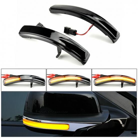 Smoked LED Sequential Side Mirror Turn Lights For Signal Ford 2011- Explorer