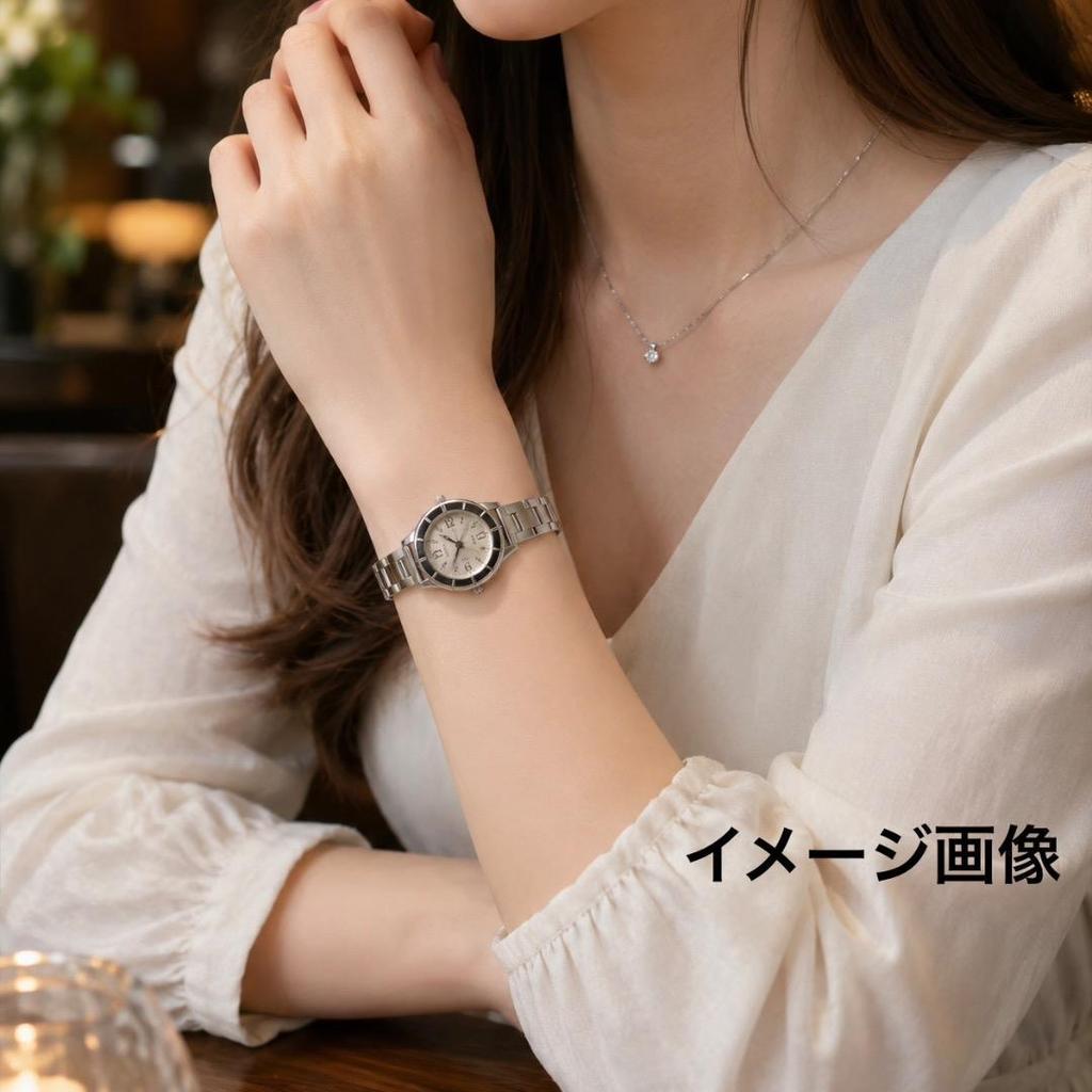 Used SEIKO LUKIA Ladies Watch Quartz Working Silver 443
