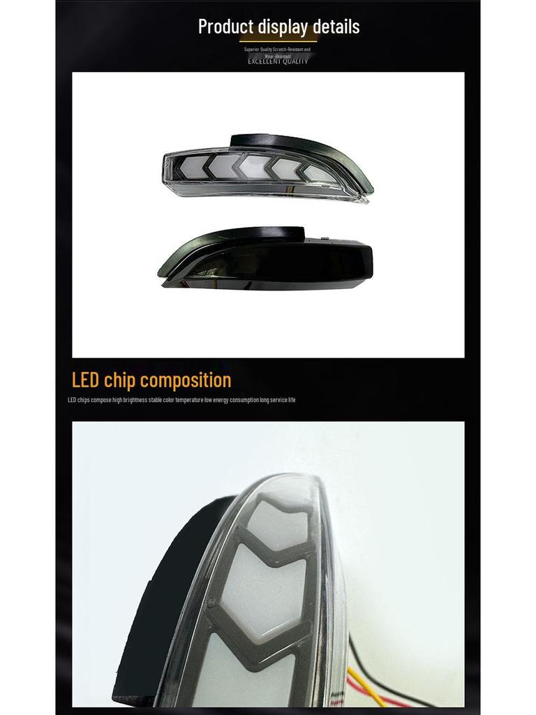 Passend für Toyota Camry 2012-2017: LED-Tagfahrlicht im Rückspiegel mit dynamischen Blinkern