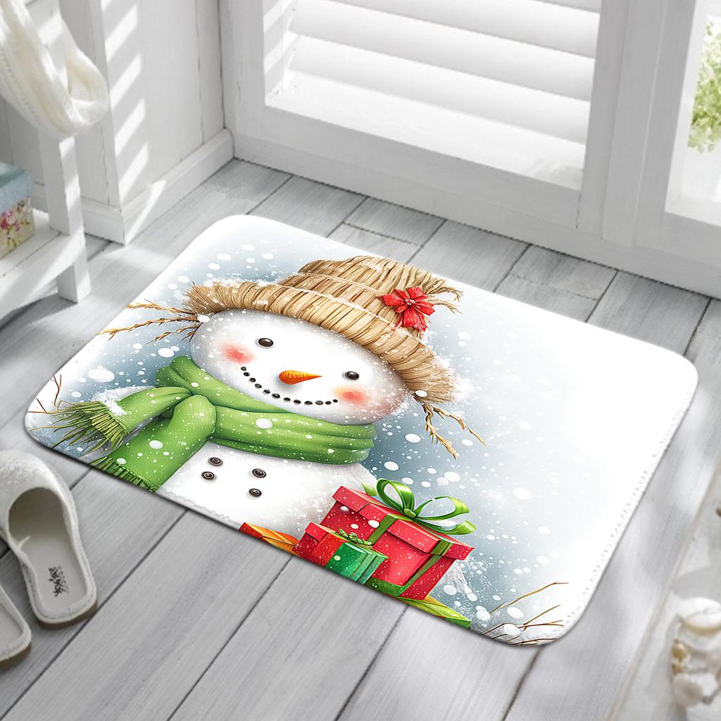 Christmas Series Door Mat Bathroom Floor Mat Kitchen Living Room Carpet