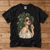 Medusa Lollipop Shirt, Greek Mythology Tee, Retro Medusa Graphic T Shirt, Snake Hair Shirt, Spooky Halloween Tee, Witchy Vintage Shirt