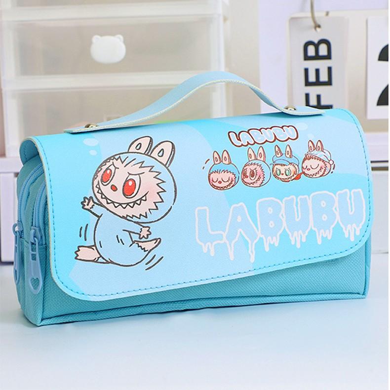 Estuche de Lápices de Papelería de Gran Capacidad de Alto Valor Estuche de Lápices para Niñas Estudiante Lindo Dibujo Animado Caja de Papelería