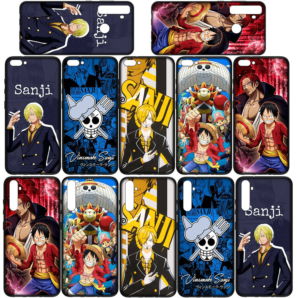 Phone Case for iPhone 17 15 16 Plus X Redmi Note 14 12 11 13 Pro Max Huawei P30 P20 Lite Y9 OPPO A60 A40 A80 A18 A16 A54 Sanji Luffy One Piece Cover