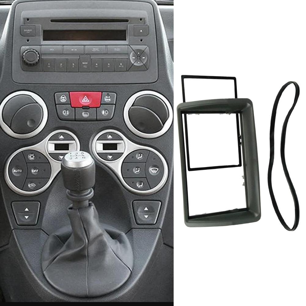 2 Din For Fiat Panda 169 2003-2012 Radio DVD Stereo CD Panel Dash Mount Trim Kit Bezel Frame Installation Trim