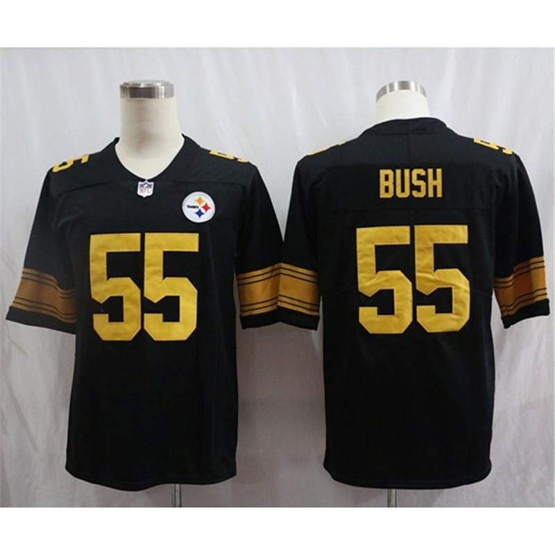Pittsburgh Steelers Embroidered Rugby Jersey T-Shirt Men Women Loose Fit Cotton Short Sleeve Sportswear