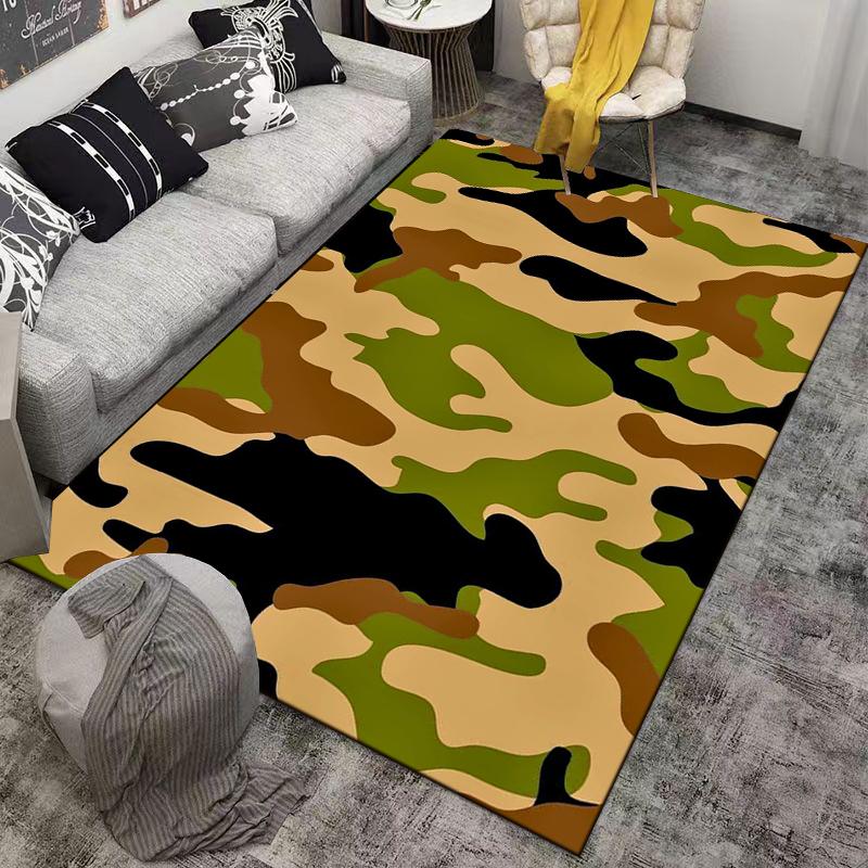 Camouflage Pattern carpet Non-slip rug suitable for living room and bedroom sofas