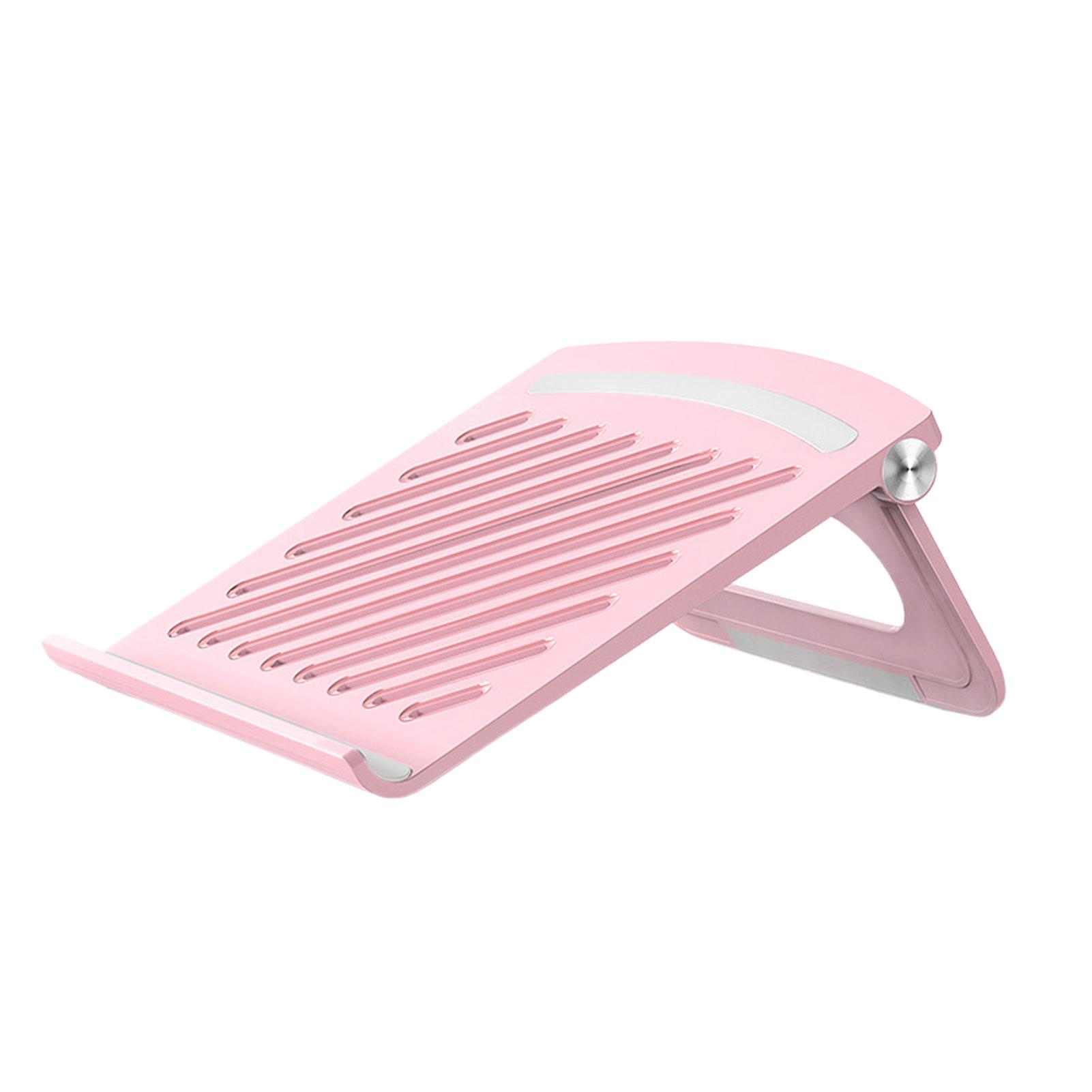 

Hollowed Out Laptop Stand For Efficient Heat Dissipation Computer Stand ABS PortableStand Storage Adjustable Angle, white