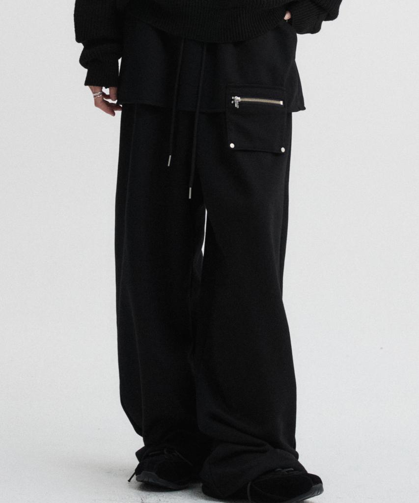 Diaeneseualumeon Skirt Layered Sweatpants Black