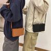 Solid Minimalism Sling Bag Unisex Streetwear Persality Box Bags for Men Suitcase Shape Crossbody Bag Shoulder Messenger Bags
