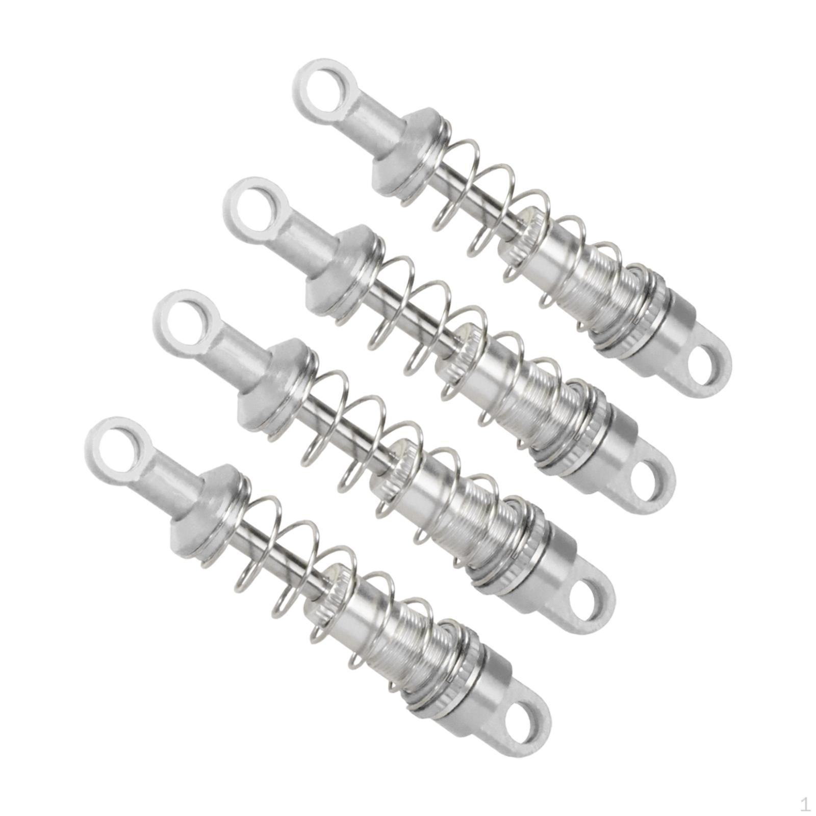 

4 Pack RC Car Shock Absorbers for MN99sv2 MN82 MN98V2 D90 1:12 Scale Replacement Parts срібний