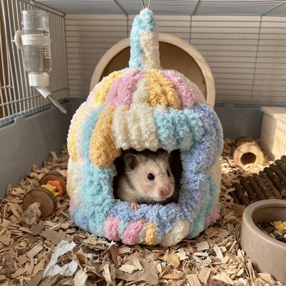 Warm Hanging Parrot House Plush Bird Sleeping Nest Parrot Warm Nest Cage Accessories