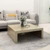  Coffee Table, Sonoma Oak, 100x100x35 Cm