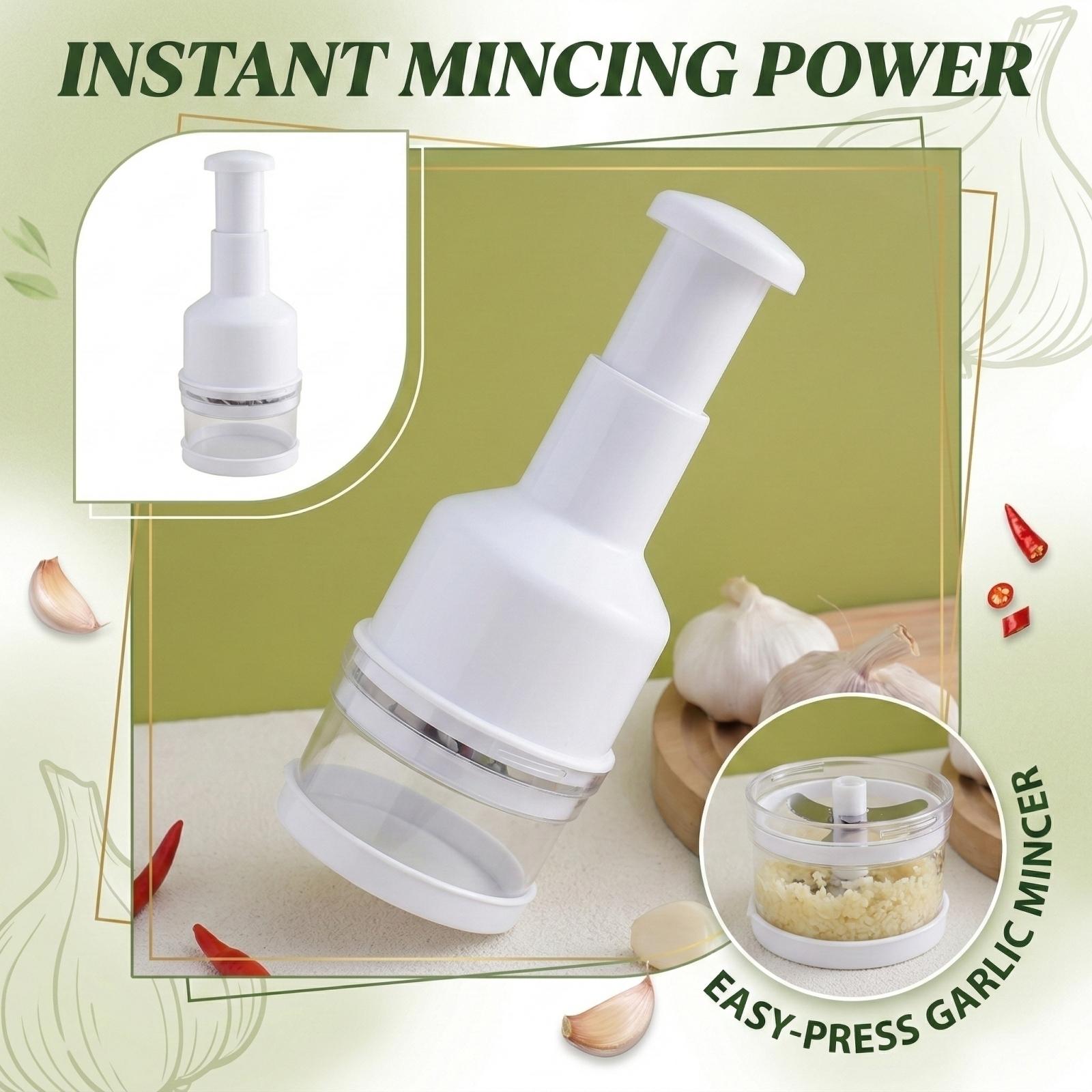 Tainless Steel Garlic Press Chopper Multi Function Manual Food One Size