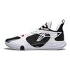 Li-Ning Comfortable Trendy Non-Slip Wear-Resistant Shock Absorbing Low-Top Basketball Shoes Men Sneakers White Black ABPU053-1