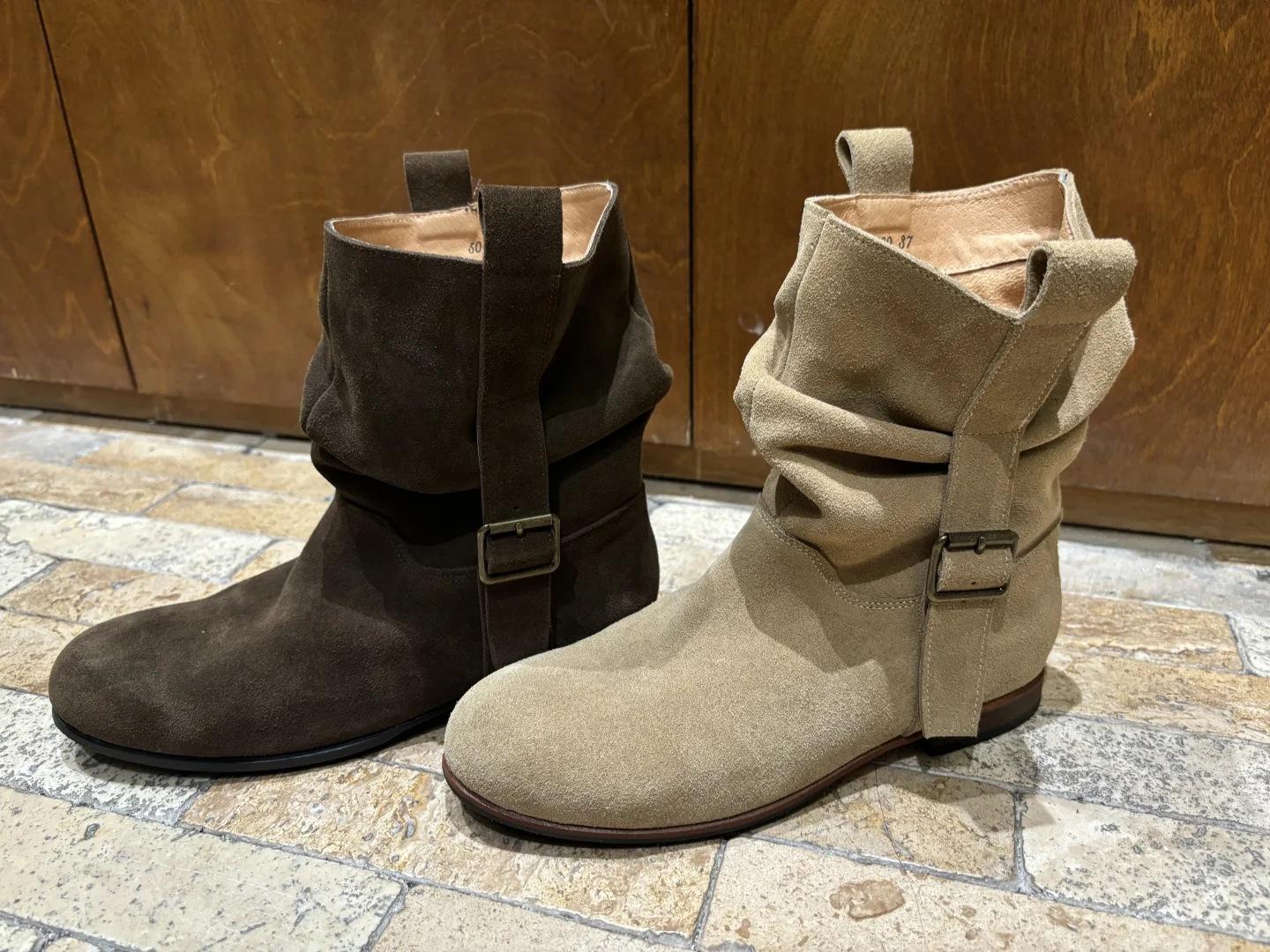 

Cowhide version 2025 autumn and winter genuine leather retro niche mid-tube Martin boots women s boots western fashion pile short boots 35