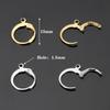 20pcs Stainless Steel Earring Hook French Earrings Earwire Ear Setting Base Accessories for Jewelry Making Components DIY Craft