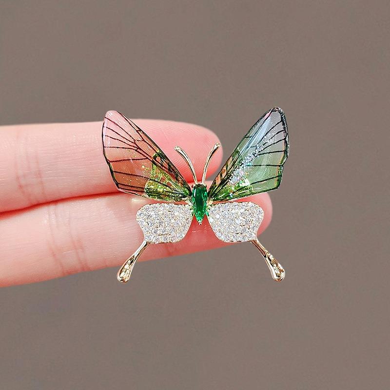 Butterfly Temperament Brooch High-end Design Individual and Fashionable Brooch High-end Women's Suit Pin