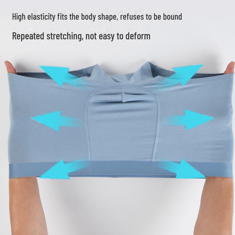 Recycled Fiber Men's Seamless Antibacterial Modal Boxer Briefs - Breathable and High Quality