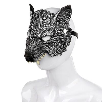 Halloween Fantasy Cosplay Costume Carnival Accessories 3D Animal Terrible Mask For Adult Unisex