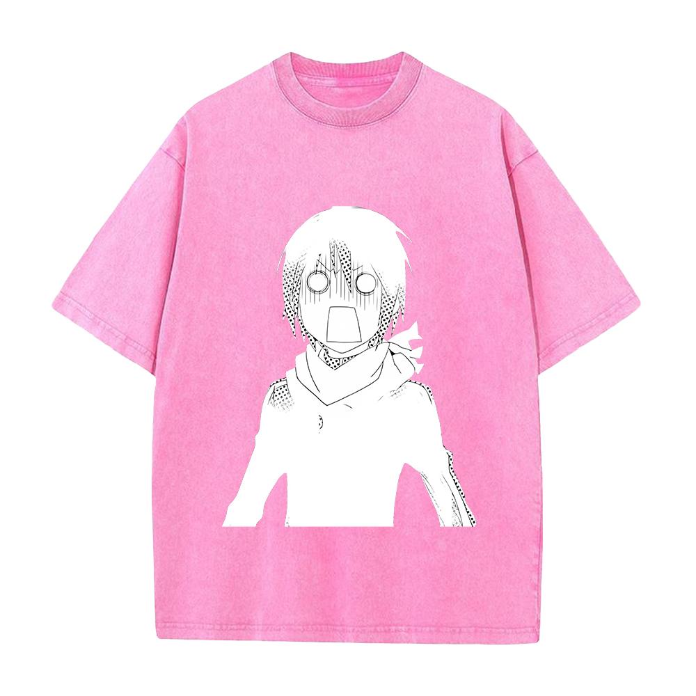 Anime Noragami Yato Graphic T Shirt Men Women Short Sleeve Clothing Casual Cotton Tshirt Vintage Washed T-shirt Harajuku Tops