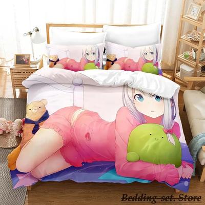 Set Biancheria da Letto Sagiri Izumi Singolo Gemello Matrimoniale Queen King Size Set Letto Adulto Bambino Camera da Letto Copripiumino Set Anime parure de lit Letto