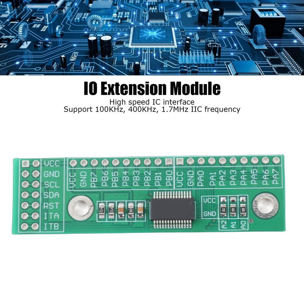 IO-Erweiterungsmodul I2C-Schnittstelle 16 Bit IIC-Eingangs-Ausgangs-Erweiterungs-Pin-Board MCP23017-E/SS