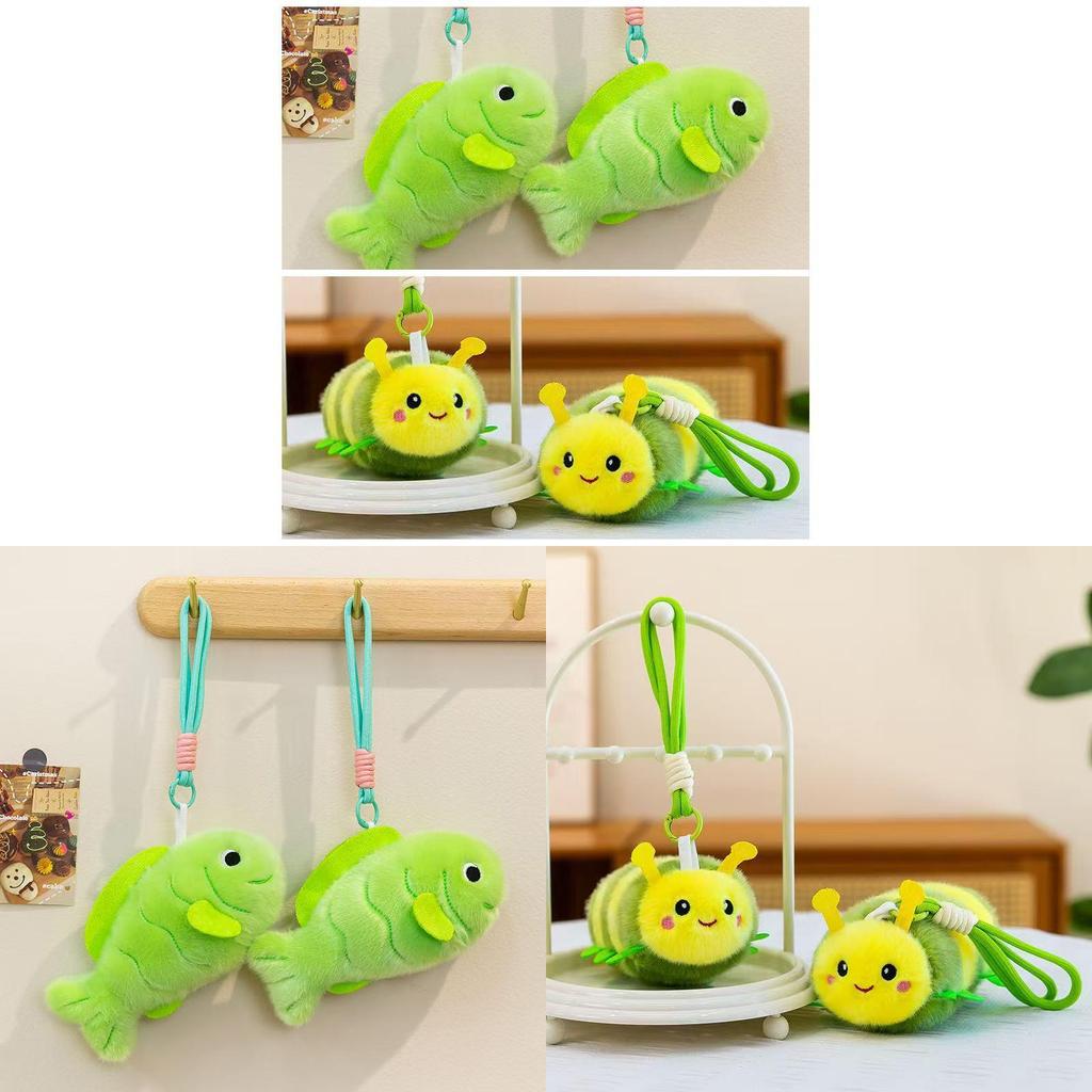 Plush Fish And Bee Keychain Set With Pp Cotton Fill For Kids And Adults