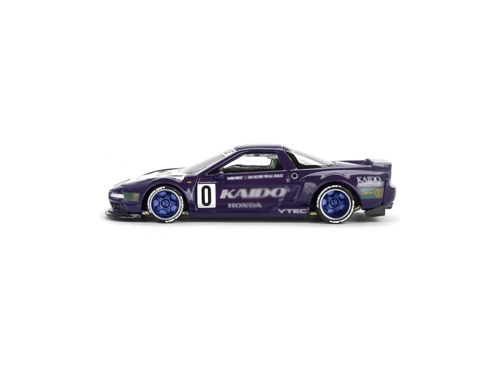 MINI GT NSX Kaido Racing V2 Purple with White Hood and Graphics Jun Kaido House Special Diecast Model Car KHMG173 #0 (Design Imai) 1/64