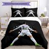 Set Biancheria da Letto Cristiano Ronaldo22 Copripiumino Traspirante con Federe Biancheria da Letto Decorativa per Camera da Letto Decorazione Casa Regalo di Compleanno